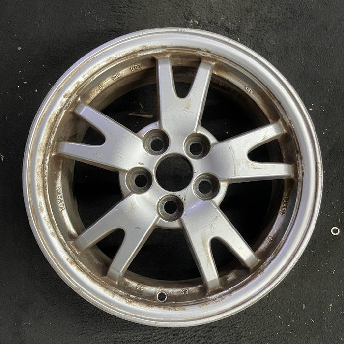 15" PRIUS 10-11 15x6 alloy 5 split spoke silver Original OEM Wheel Rim