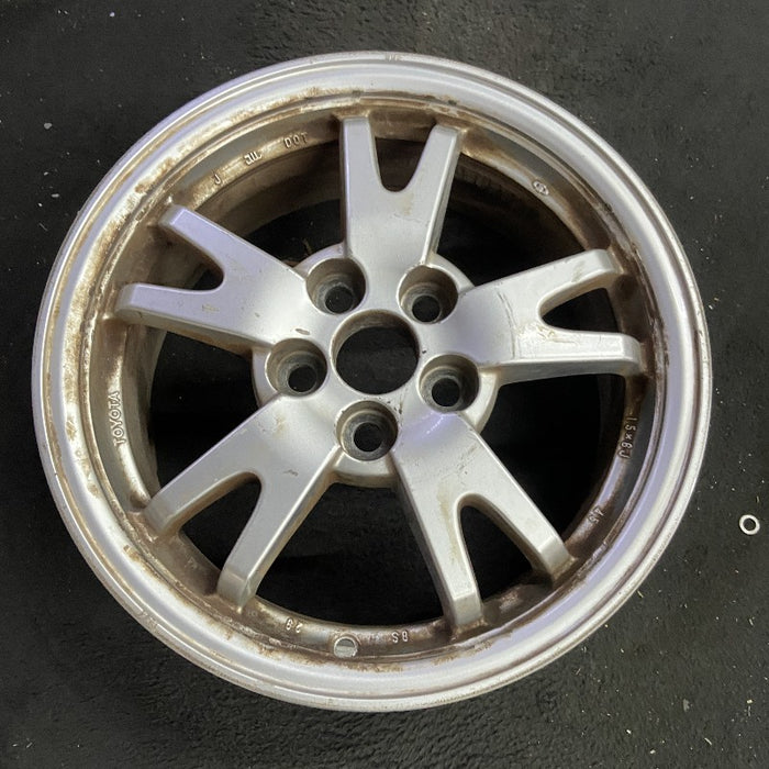 15" PRIUS 10-11 15x6 alloy 5 split spoke silver Original OEM Wheel Rim