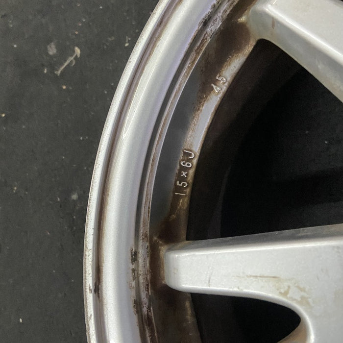 15" PRIUS 10-11 15x6 alloy 5 split spoke silver Original OEM Wheel Rim