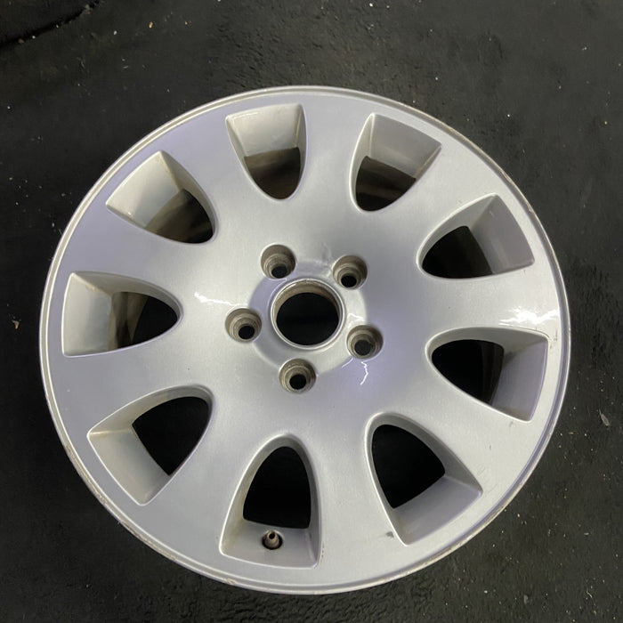 16" AUDI A6 98 16x7, , 9 spoke Original OEM Wheel Rim - Side Profile
