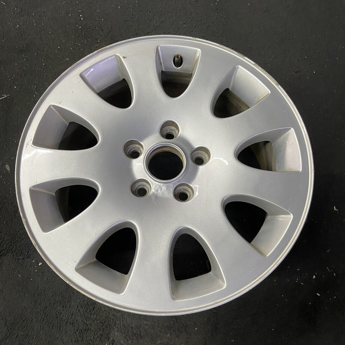 16" AUDI A6 98 16x7, , 9 spoke Original OEM Wheel Rim - Close-Up Detail