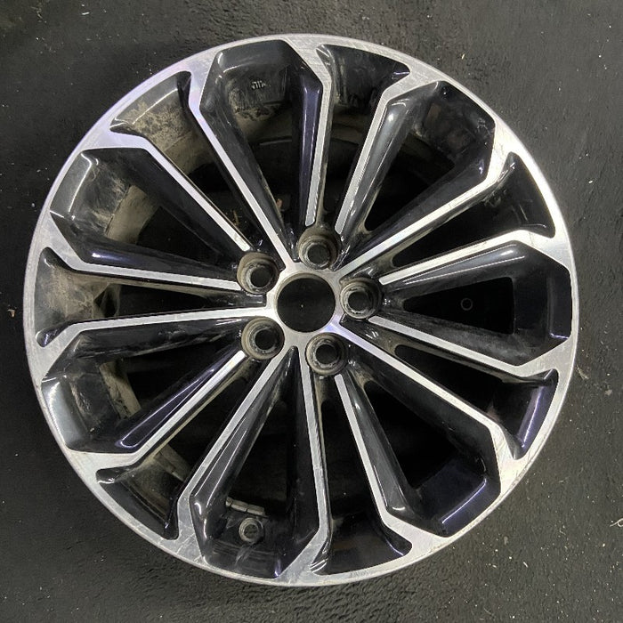17" COROLLA 14-15 17x7 alloy 14 spoke Original OEM Wheel Rim - Front View