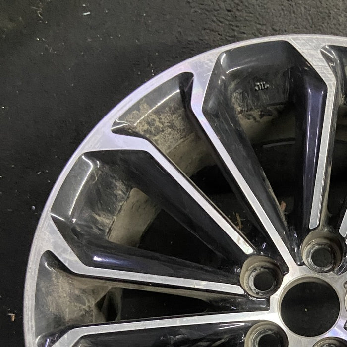 17" COROLLA 14-15 17x7 alloy 14 spoke Original OEM Wheel Rim - Side Profile