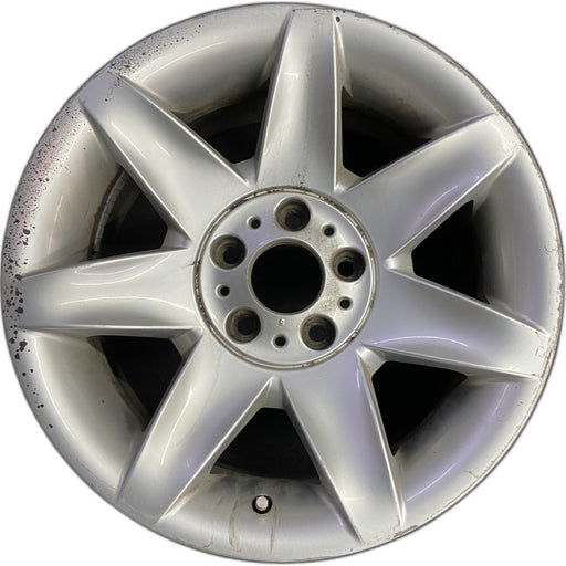 17" BMW 525i 01-03 17x8 , 7 spoke, exposed lugs Original OEM Wheel Rim - Front View
