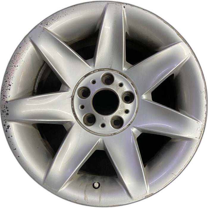 17" BMW 525i 01-03 17x8 , 7 spoke, exposed lugs Original OEM Wheel Rim - Front View