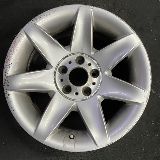17" BMW 525i 01-03 17x8 , 7 spoke, exposed lugs Original OEM Wheel Rim - Angle View