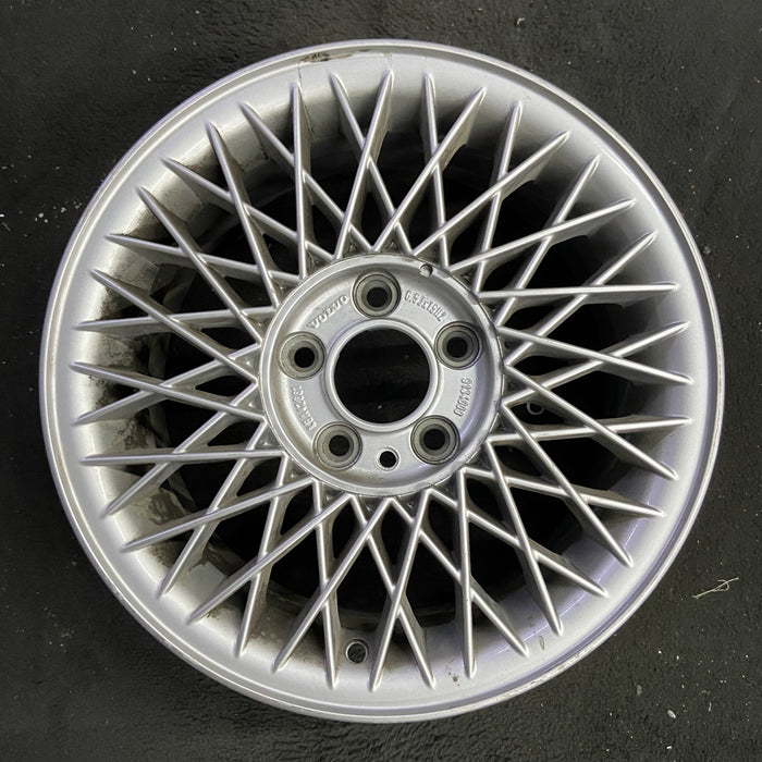 15" VOLVO 90 SERIES 97-98 15x6.5 , diamond spoke Original OEM Wheel Rim - Angle View