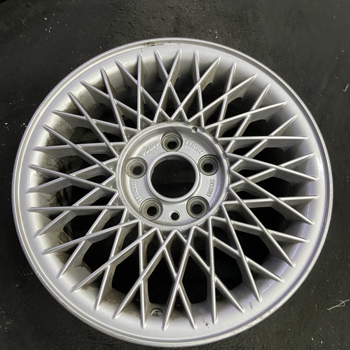 15" VOLVO 90 SERIES 97-98 15x6.5 , diamond spoke Original OEM Wheel Rim - Side Profile
