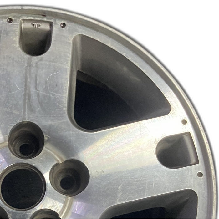 16" ESCAPE 01 16x7 5 spoke aluminum w/exposed lugs bright machined Original OEM - Side Profile