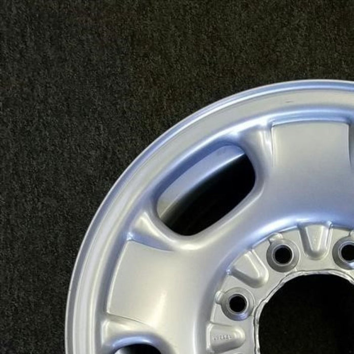 17" SIERRA 2500 PICKUP 11-14 17x7.5, steel, silver, opt NZ4 Original OEM Wheel - Side Profile