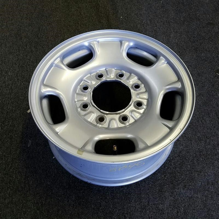 17" SIERRA 2500 PICKUP 11-14 17x7.5, steel, silver, opt NZ4 Original OEM Wheel - View 7