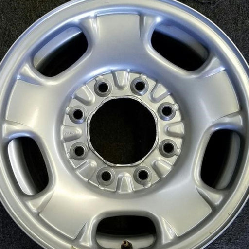 17" SIERRA 2500 PICKUP 11-14 17x7.5, steel, silver, opt NZ4 Original OEM Wheel - Angle View