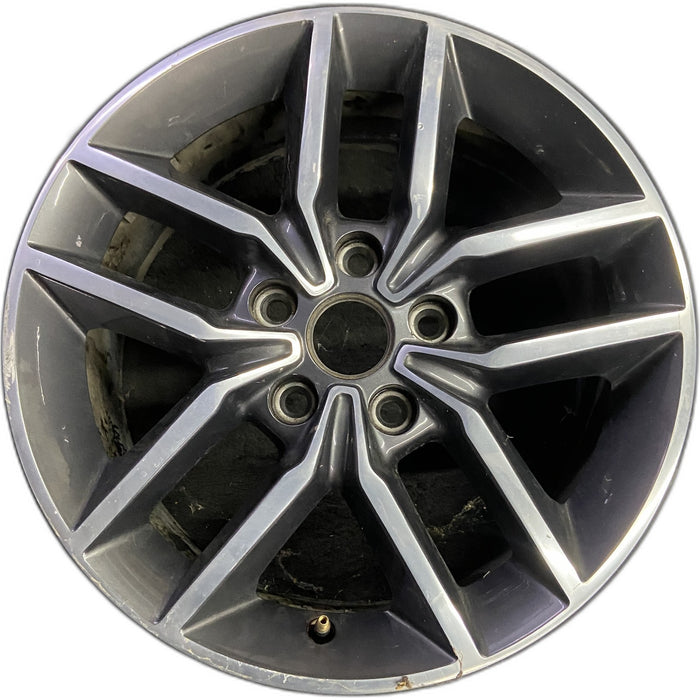 18" GRAND CHEROKEE 17 18x8, aluminum, w/o 75th Anniversary package; polished with pockets, gray pockets Original OEM Wheel Rim