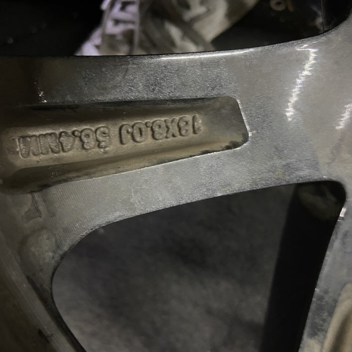 18" GRAND CHEROKEE 17 18x8, aluminum, w/o 75th Anniversary package; polished with pockets, gray pockets Original OEM Wheel Rim