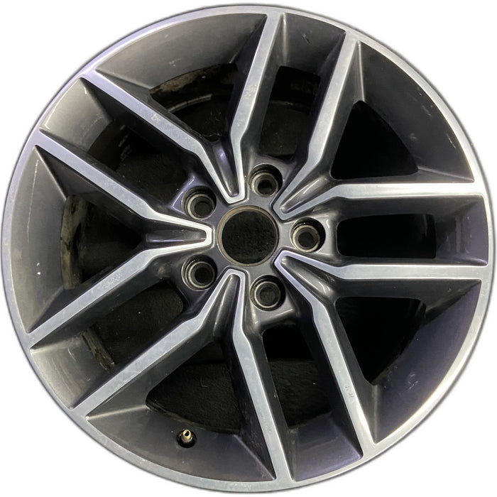 18" GRAND CHEROKEE 17 18x8, aluminum, w/o 75th Anniversary package; polished with pockets, gray pockets Original OEM Wheel Rim