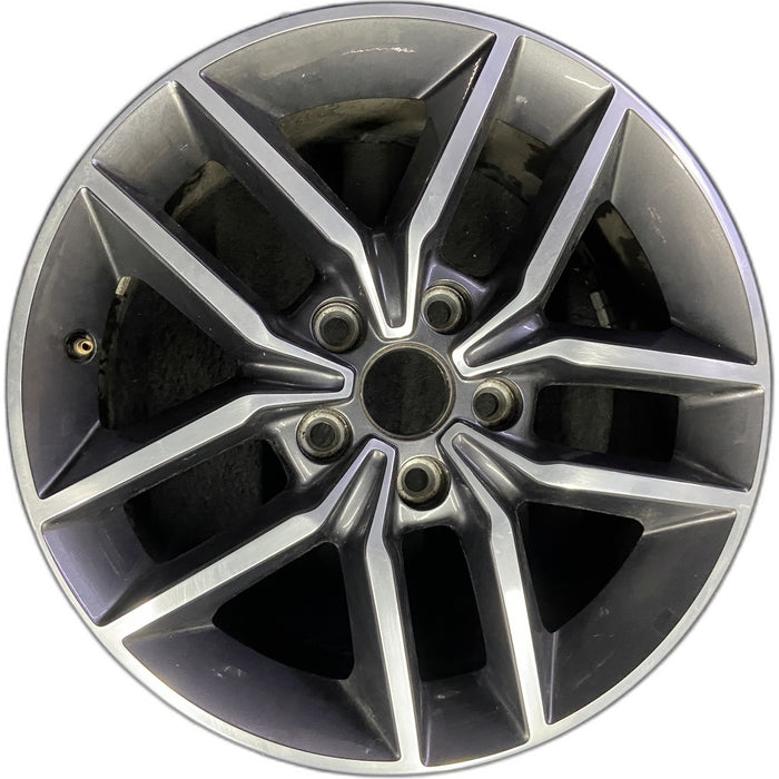 18" GRAND CHEROKEE 17 18x8, aluminum, w/o 75th Anniversary package; polished with pockets, gray pockets Original OEM Wheel Rim