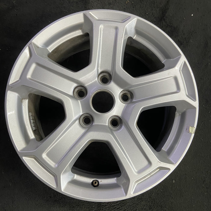 17" WRANGLER 18 VIN X , 17x7.5, , aluminum, straight spoke, w/recessed outer - Angle View