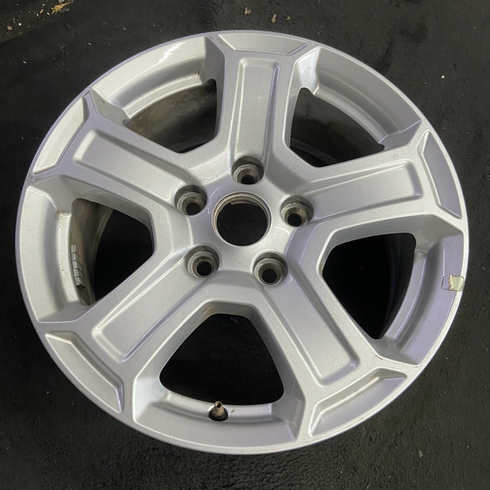 17" WRANGLER 18 VIN X , 17x7.5, , aluminum, straight spoke, w/recessed outer - Side Profile