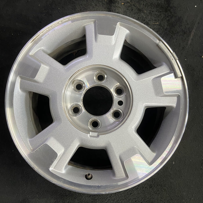 17" FORD F150 PICKUP 09-14 17x7.5, aluminum, 5 spoke, Original OEM Wheel Rim - Angle View