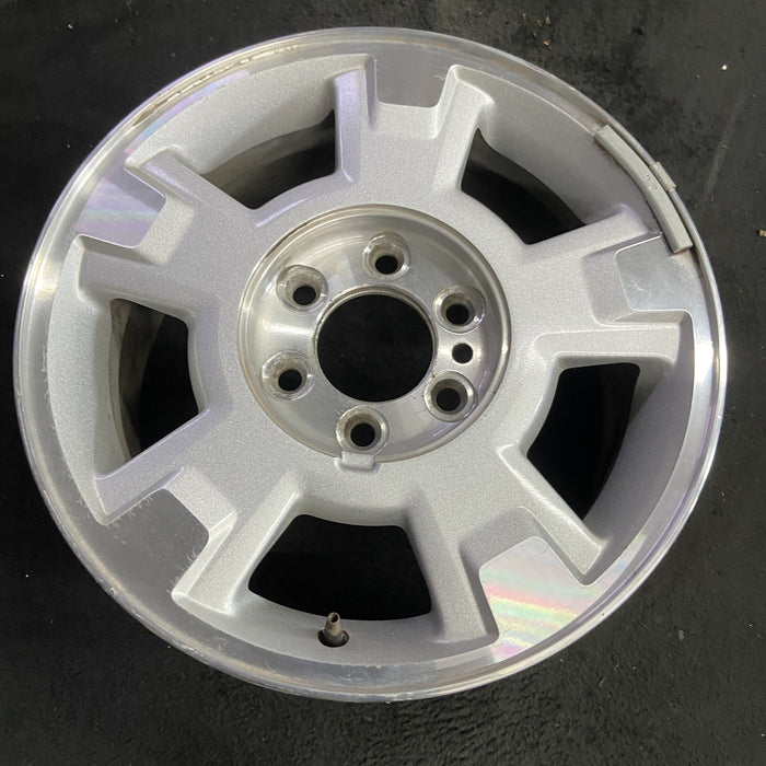 17" FORD F150 PICKUP 09-14 17x7.5, aluminum, 5 spoke, Original OEM Wheel Rim - Side Profile