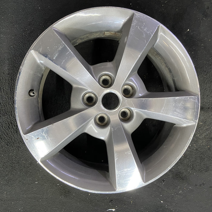 17" MALIBU 08 17x7, aluminum, 5 single spoke, machined finish Original OEM Wheel Rim