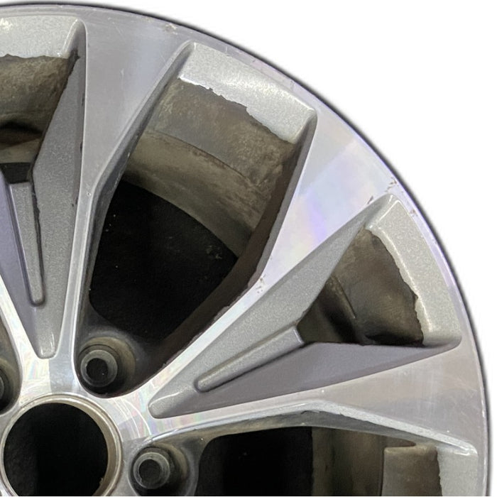 17" CIVIC 12 17x7 alloy 5 flared spoke Enkei manufacturer Original OEM Wheel Rim - Side Profile
