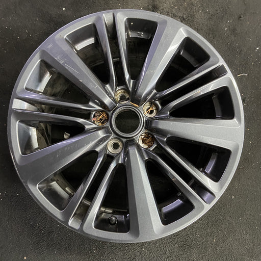 17" WRX 15-21 17x8 , gray Original OEM Wheel Rim - Angle View
