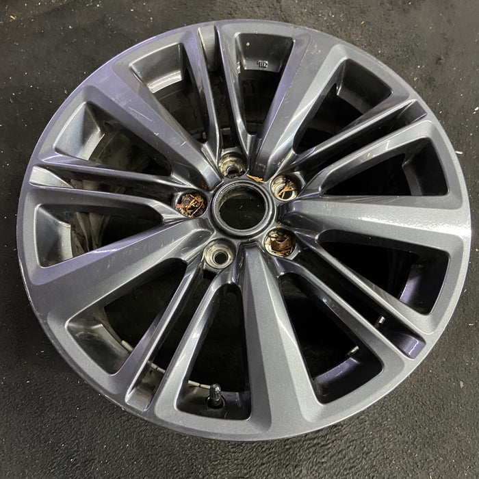 17" WRX 15-21 17x8 , gray Original OEM Wheel Rim - Side Profile