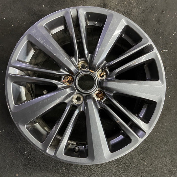 17" WRX 15-21 17x8 , gray Original OEM Wheel Rim - Angle View