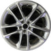 20" CHALLENGER 22 20x8 aluminum 5 spoke double spoke satin carb opt WHC - Front View