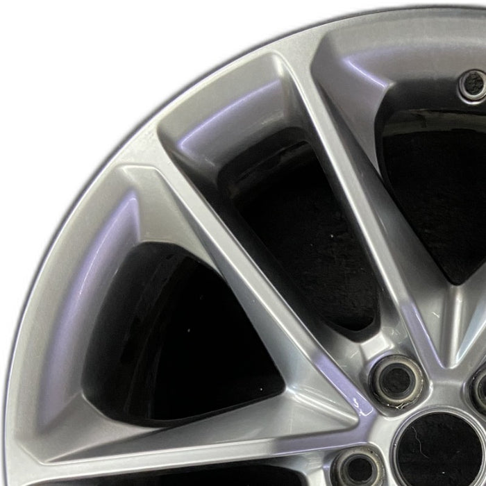 20" CHALLENGER 22 20x8 aluminum 5 spoke double spoke satin carb opt WHC - Angle View