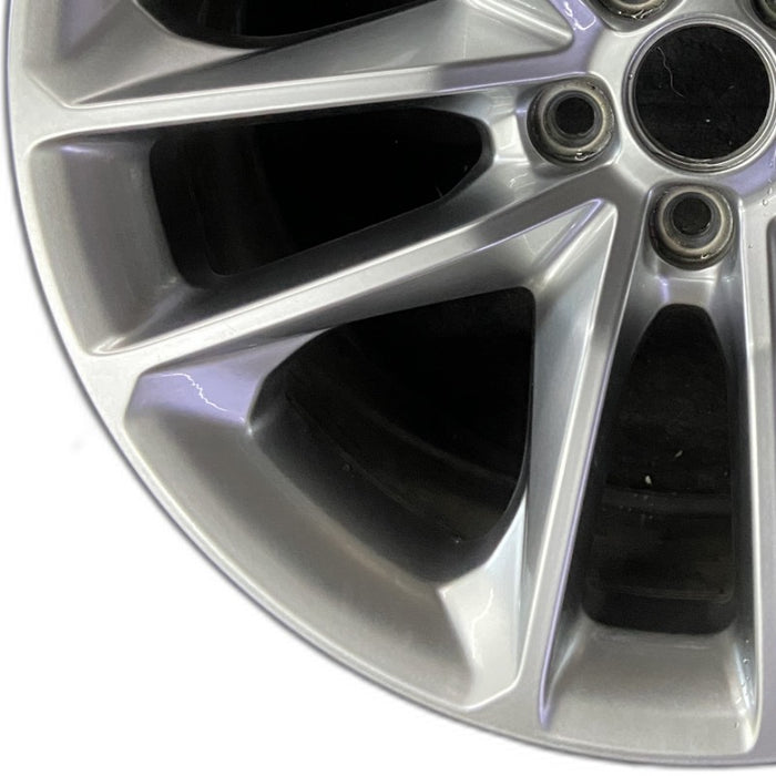20" CHALLENGER 22 20x8 aluminum 5 spoke double spoke satin carb opt WHC - Back View