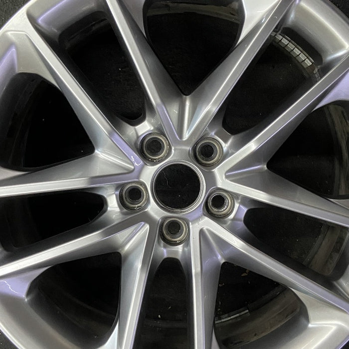 20" CHALLENGER 22 20x8 aluminum 5 spoke double spoke satin carb opt WHC - Angle View