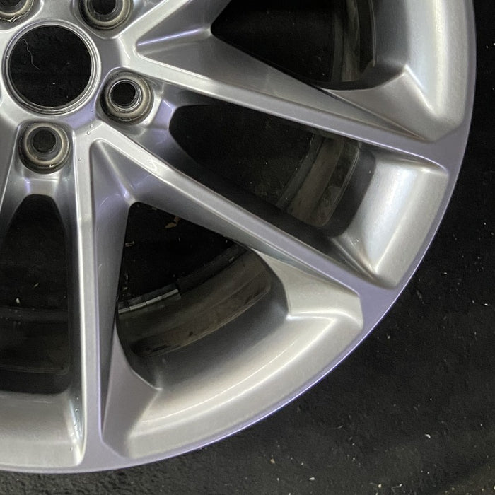 20" CHALLENGER 22 20x8 aluminum 5 spoke double spoke satin carb opt WHC - Back View
