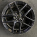 18" CIVIC 22 18x8 alloy 10 spoke gloss black Original OEM Wheel Rim - Front View