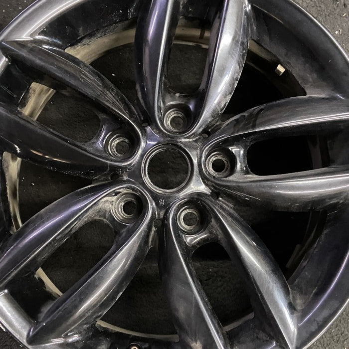 17" COUNTRYMAN 11-12 17x7 alloy 5 twin spoke black Original OEM Wheel Rim - Angle View
