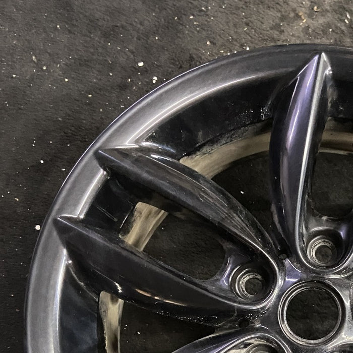 17" COUNTRYMAN 11-12 17x7 alloy 5 twin spoke black Original OEM Wheel Rim - Side Profile