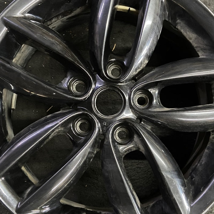 17" COUNTRYMAN 11-12 17x7 alloy 5 twin spoke black Original OEM Wheel Rim - Angle View