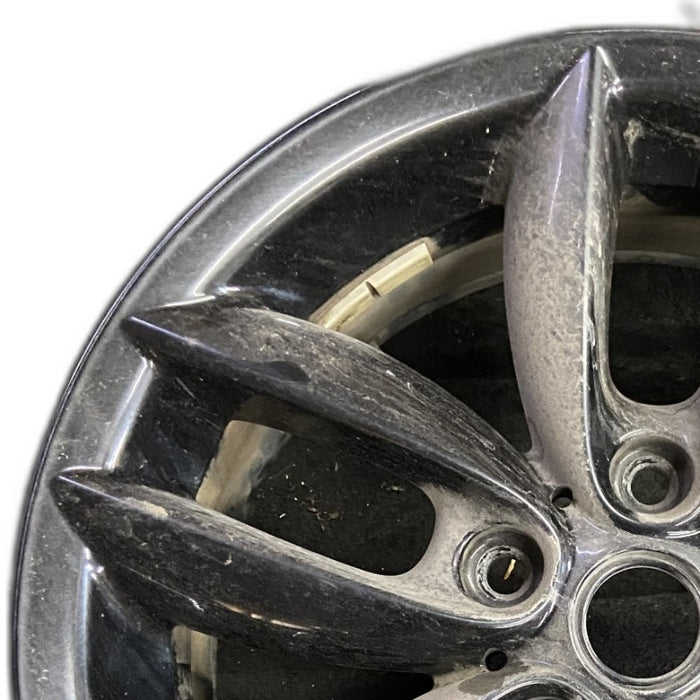 17" COUNTRYMAN 11-12 17x7 alloy 5 twin spoke black Original OEM Wheel Rim - Angle View