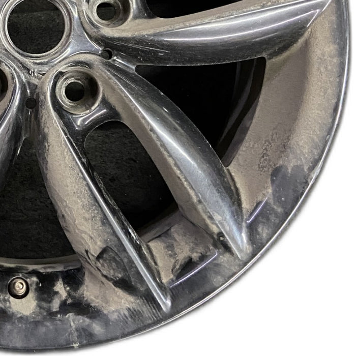 17" COUNTRYMAN 11-12 17x7 alloy 5 twin spoke black Original OEM Wheel Rim - Close-Up Detail