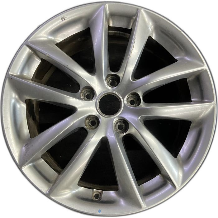 17" INFINITI G35 07 17x7.5 , 10 spoke Original OEM Wheel Rim - Front View