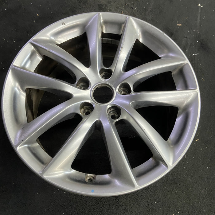 17" INFINITI G35 07 17x7.5 , 10 spoke Original OEM Wheel Rim - Side Profile