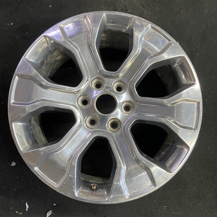 20" FORD F150 PICKUP 21-23 20x8.5 6 spoke polished Original OEM Wheel Rim - Front View