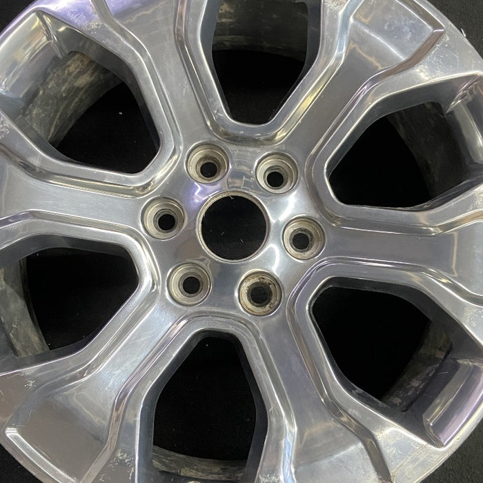 20" FORD F150 PICKUP 21-23 20x8.5 6 spoke polished Original OEM Wheel Rim - Angle View