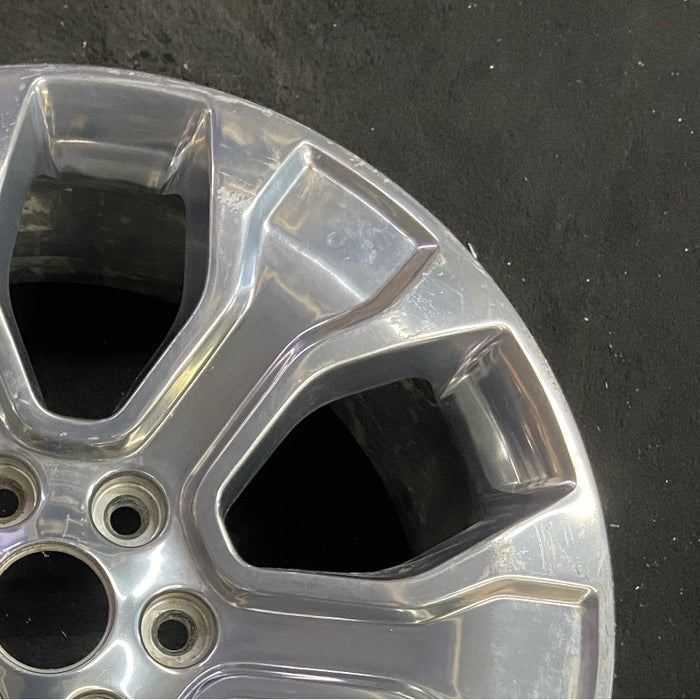 20" FORD F150 PICKUP 21-23 20x8.5 6 spoke polished Original OEM Wheel Rim - Close-Up Detail