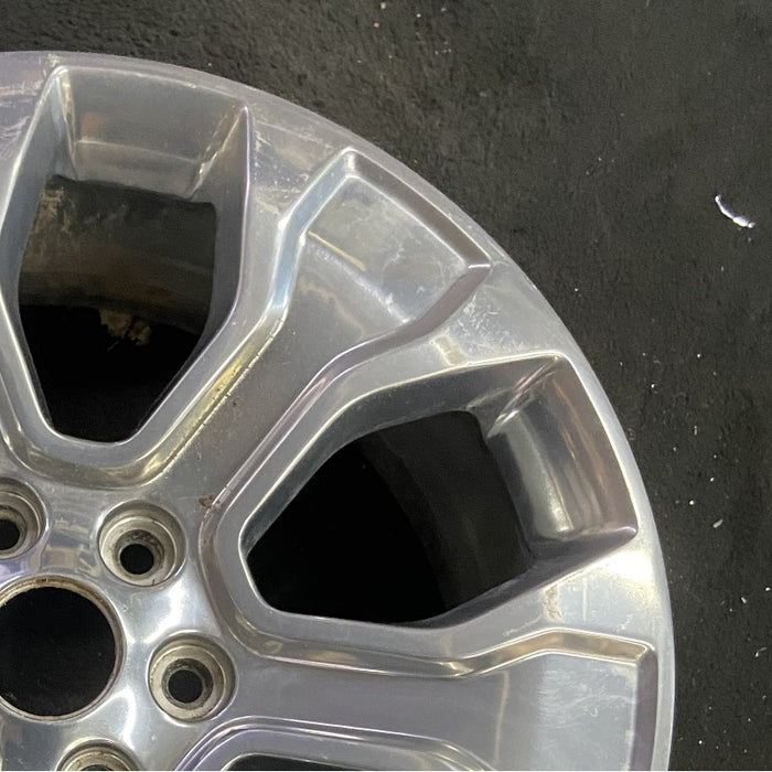 20" FORD F150 PICKUP 21-23 20x8.5 6 spoke polished Original OEM Wheel Rim - Close-Up Detail