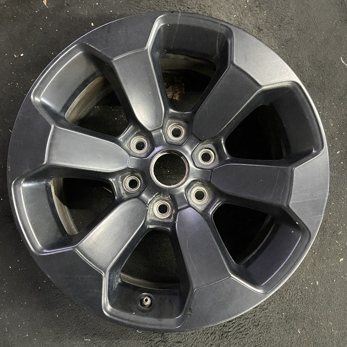 18" DODGE 1500 PICKUP 20-21 6 lug 18x8 aluminum 6 spoke opt WBS black Original OEM Wheel Rim