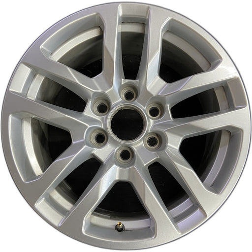 18" SIERRA 1500 PICKUP 19 , 18x8.5, 10 spoke, silver Original OEM Wheel Rim - Front View
