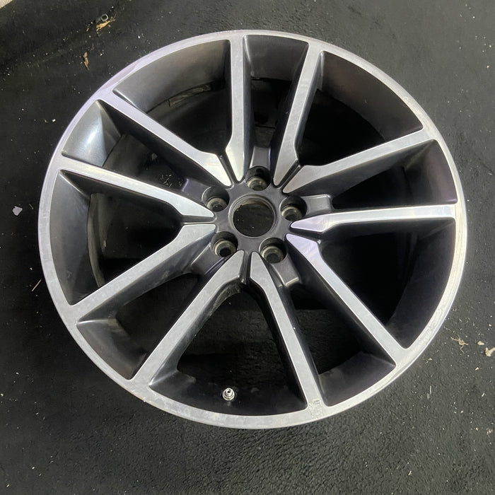 20" CHALLENGER 20 20x8 , , V spoke Original OEM Wheel Rim - Side Profile