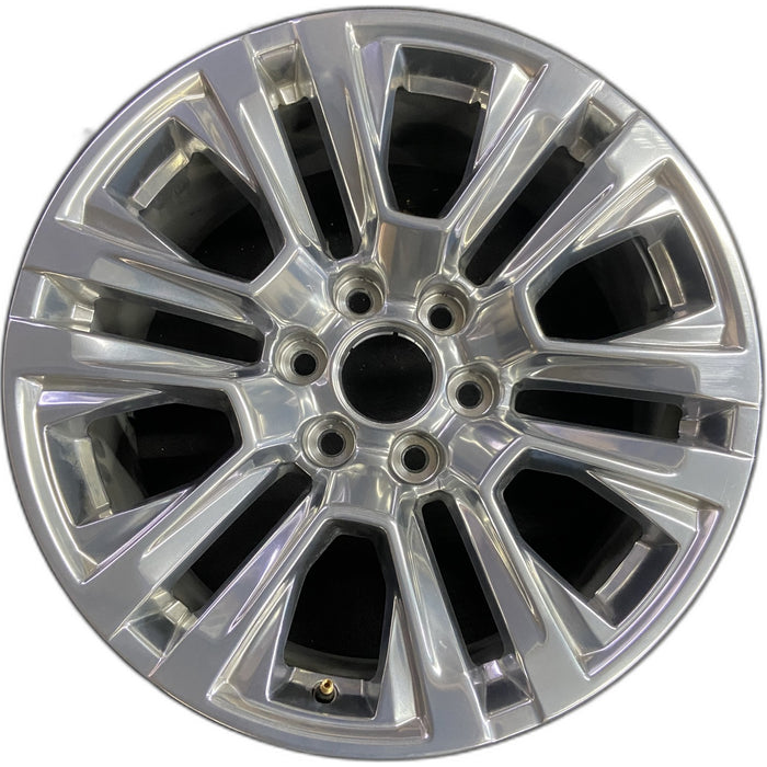 20" SIERRA 1500 PICKUP 19 , 20x9, 12 spoke, V spoke, opt RTL Original OEM Wheel - Front View